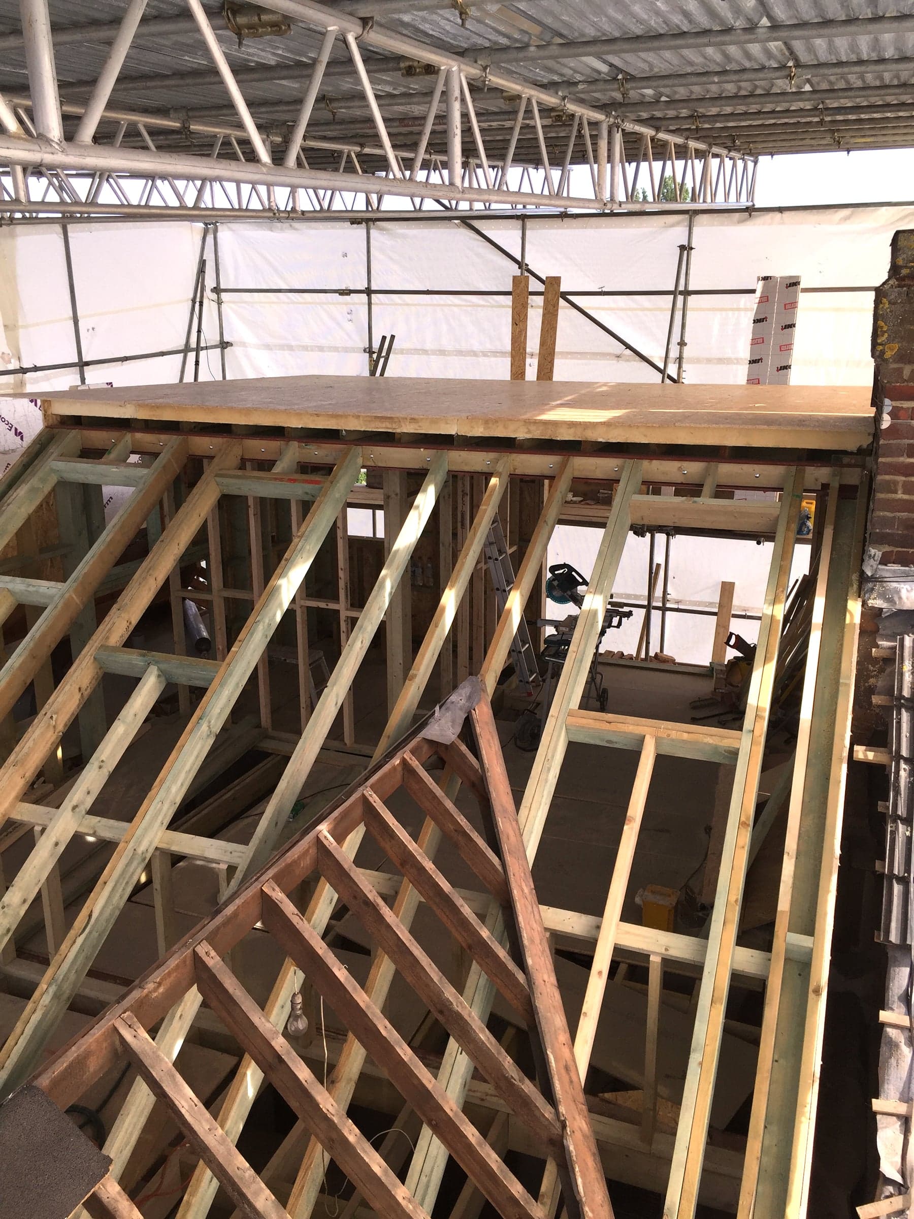 Dormer flat-roof OSB deck, London loft conversion