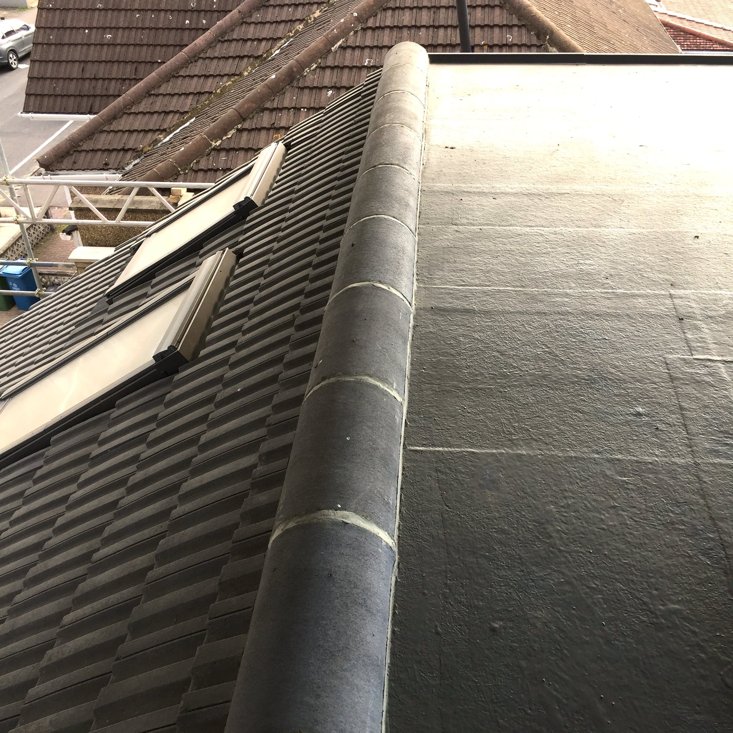 Roof tile vents fitted, London loft conversion