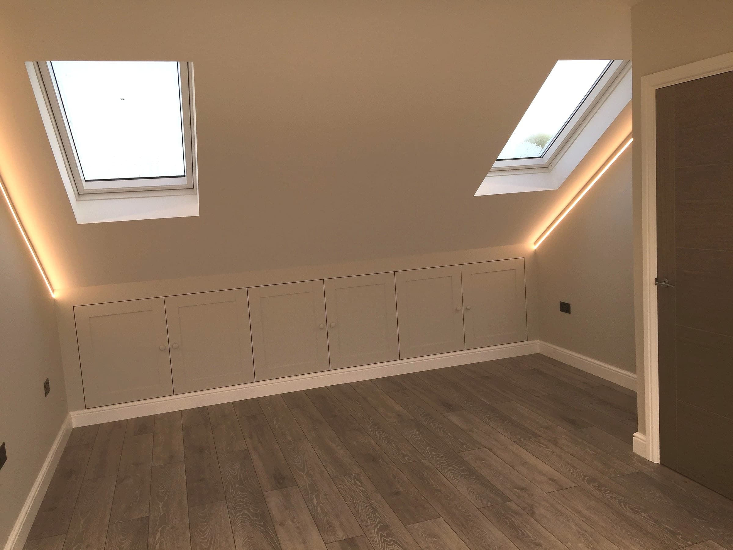 Second-fix sockets and USB points, London loft conversion