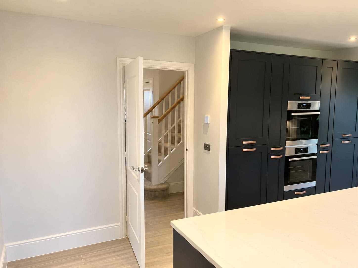 Oven tower beside the door through to the hall and staircase, Notting Hill W11