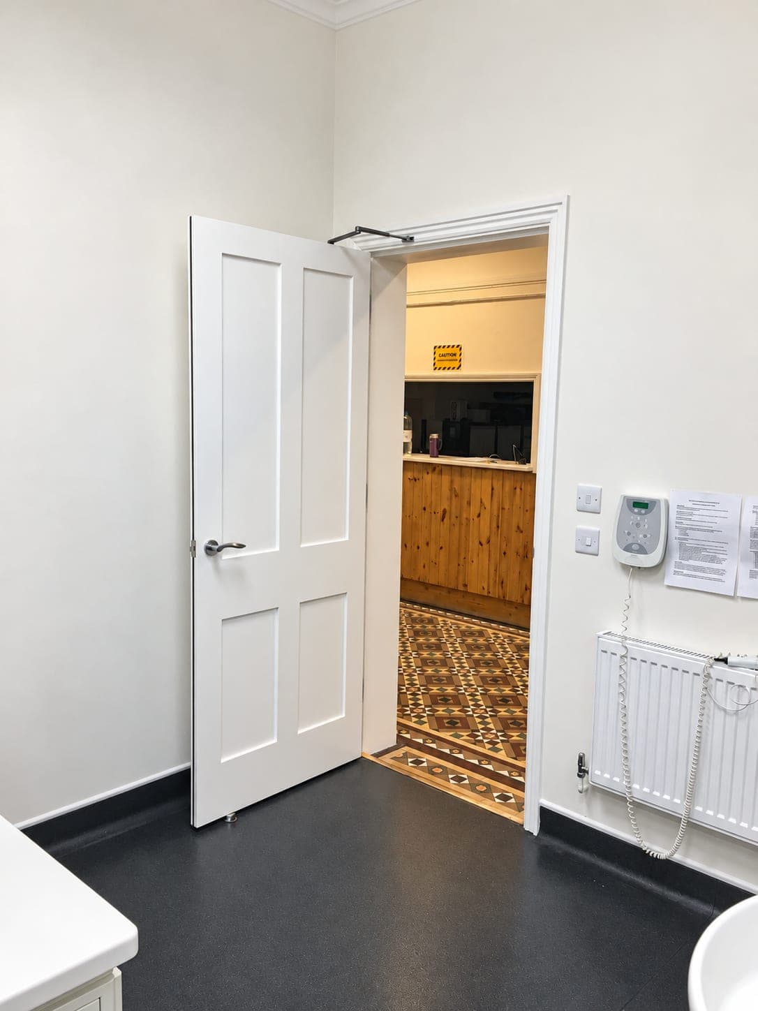 Door through from the surgery to the corridor, Haverhill CB9