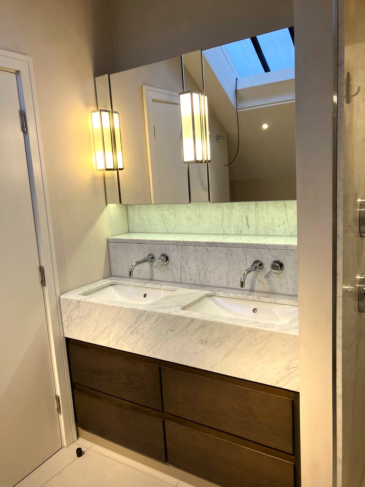 Marble bathroom renovation, South Kensington SW7