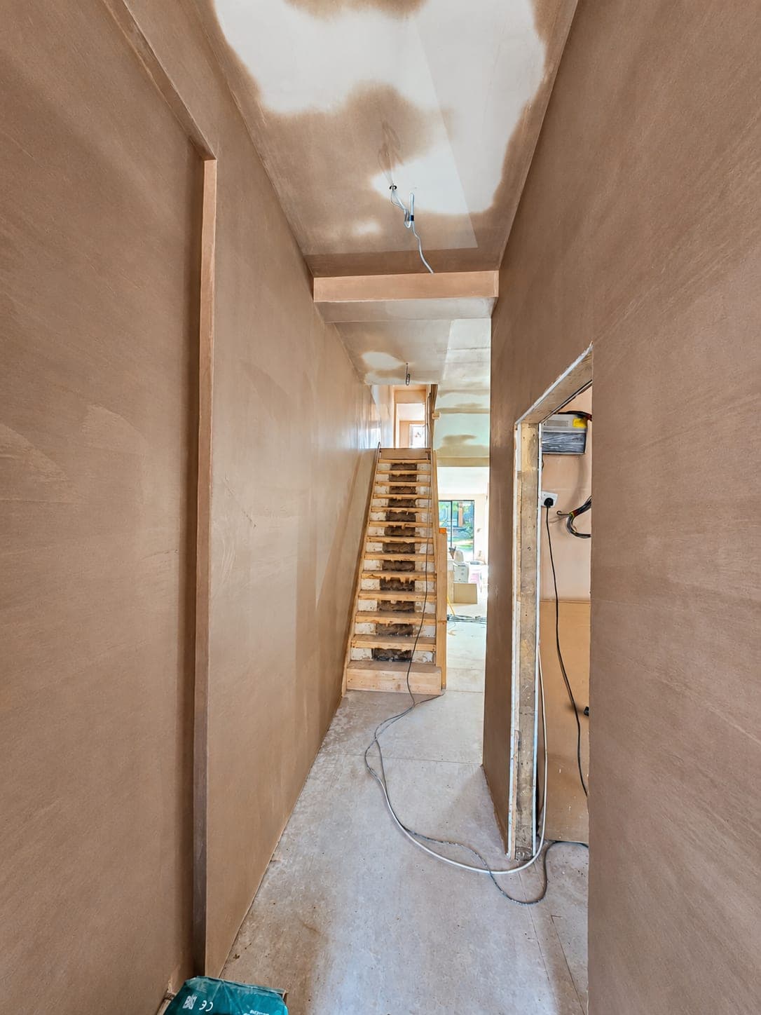 Stairwell and hallway skimmed out, London