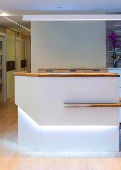 Maycor commercial reception desk